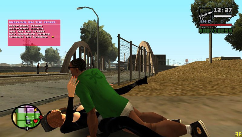 Gta San Andreas Bustling On The Street Script Bonus Mod